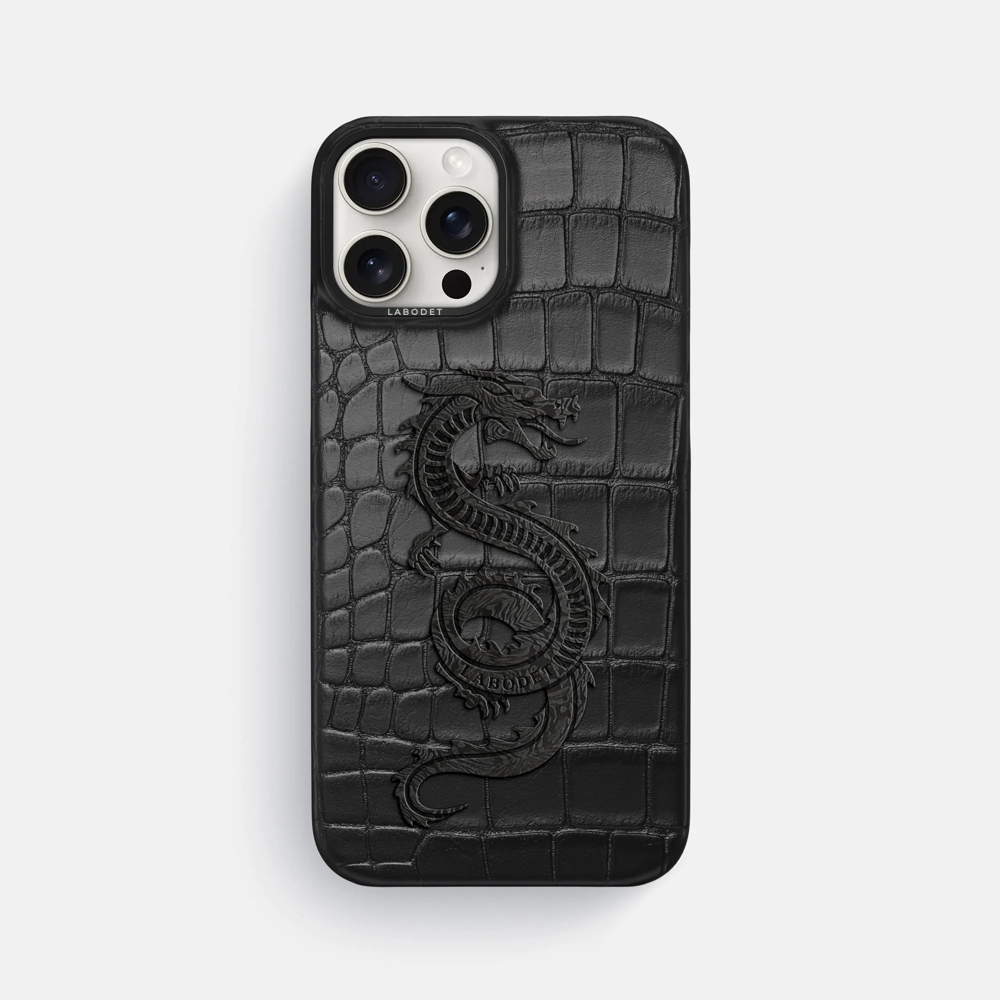 Classic Case With Carbon Dragon For iPhone 16 Pro Max In Alligator Elegant Style Trendy Finish