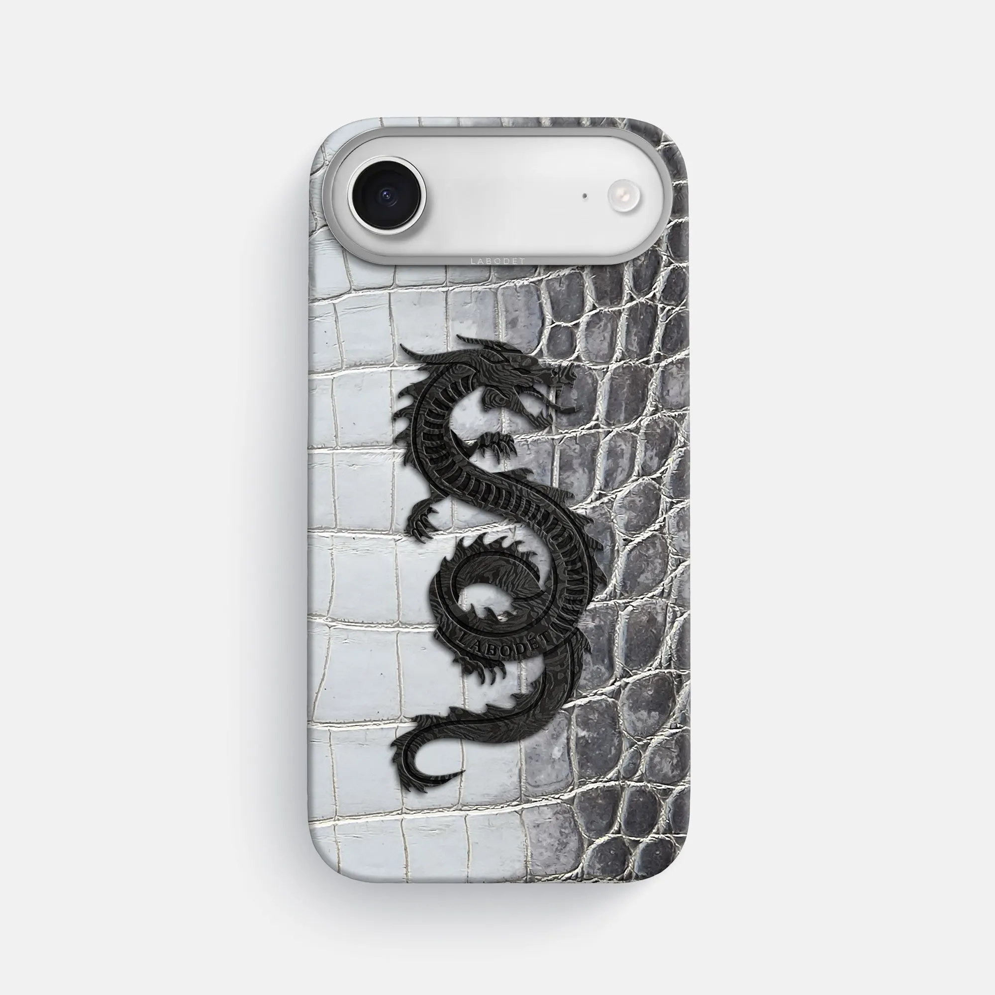 Classic Case With Carbon Dragon For iPhone 17 Air In Himalayan Crocodile Polished Detail Edge Portable Protection