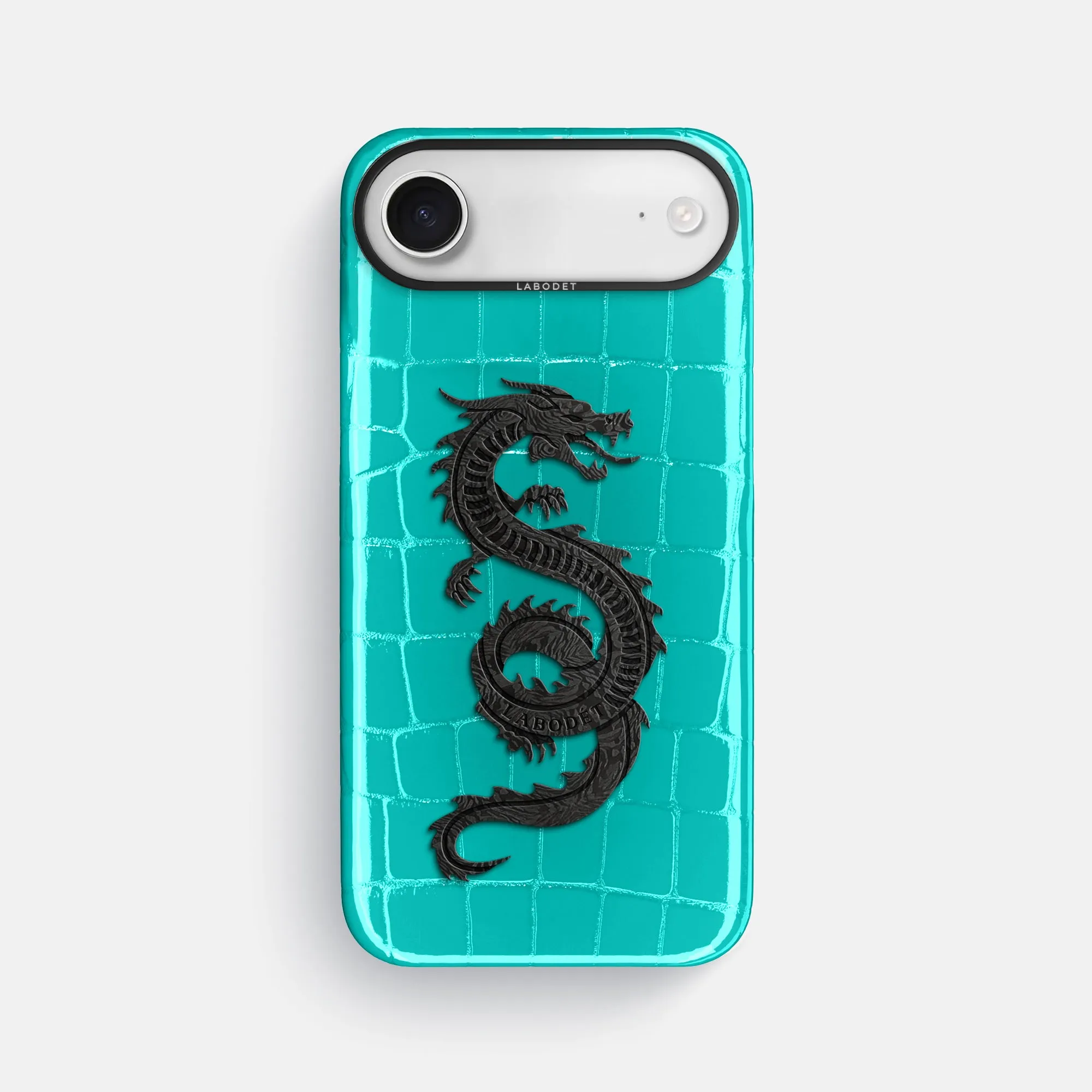 Wireless Compatible Ultra Thin Classic Case With Carbon Dragon For iPhone 17 Air In Shiny Alligator