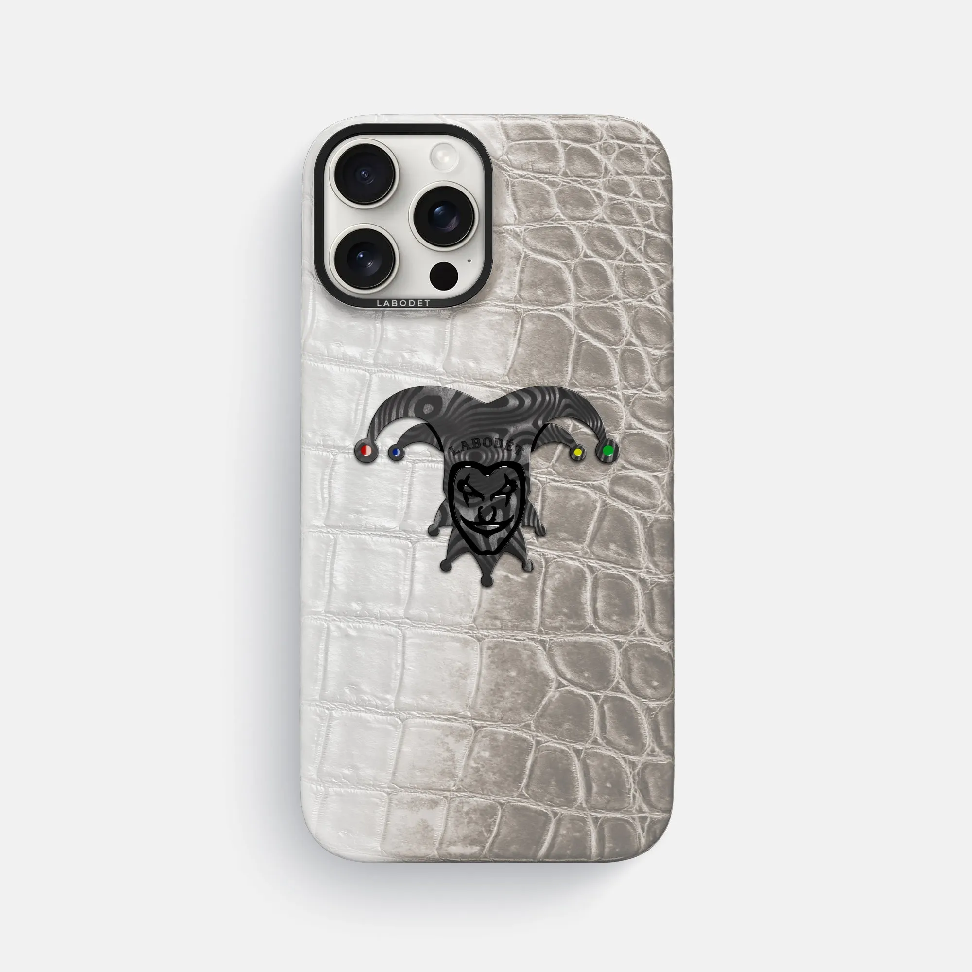 Refined Craftsmanship Classic Case With Carbon Joker For iPhone 16 Pro Max In Himalayan Crocodile