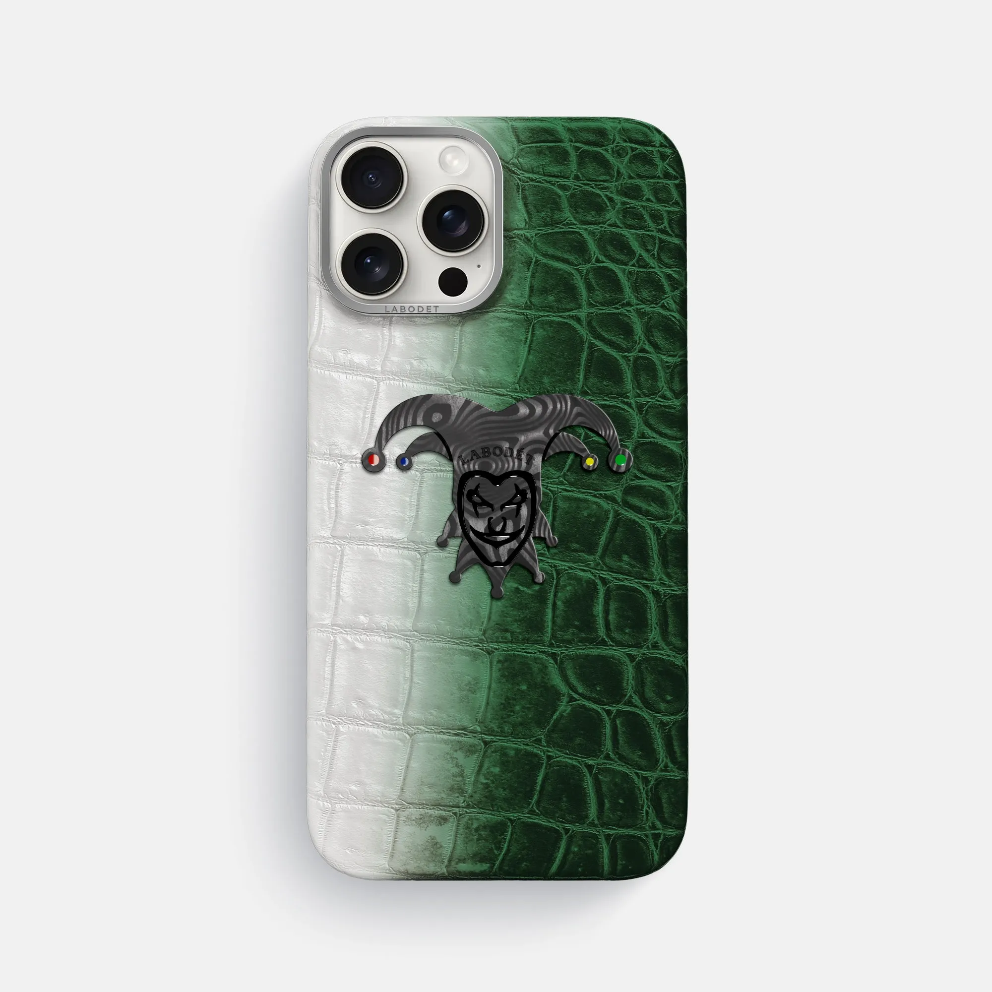 Flexible Detail Design Hybrid Build Classic Case With Carbon Joker For iPhone 16 Pro Max In Himalayan Crocodile