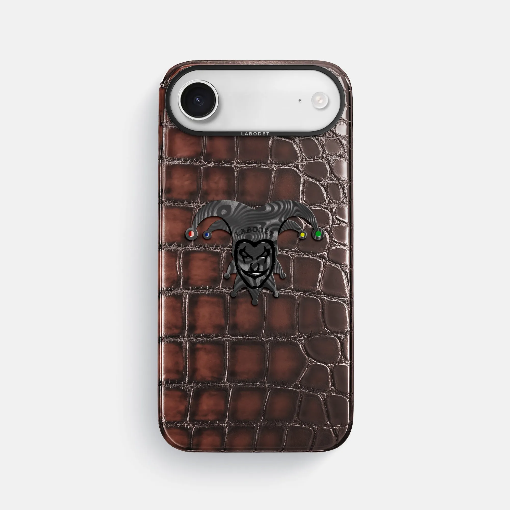 Lightweight Grip Reusable Material Classic Case With Carbon Joker For iPhone 17 Air In Patina Alligator
