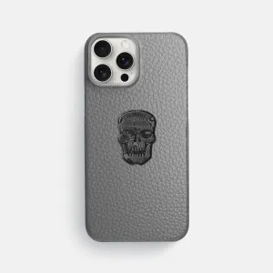 Classic Case With Carbon Skull For iPhone 16 Pro Max In Calf Grip Control