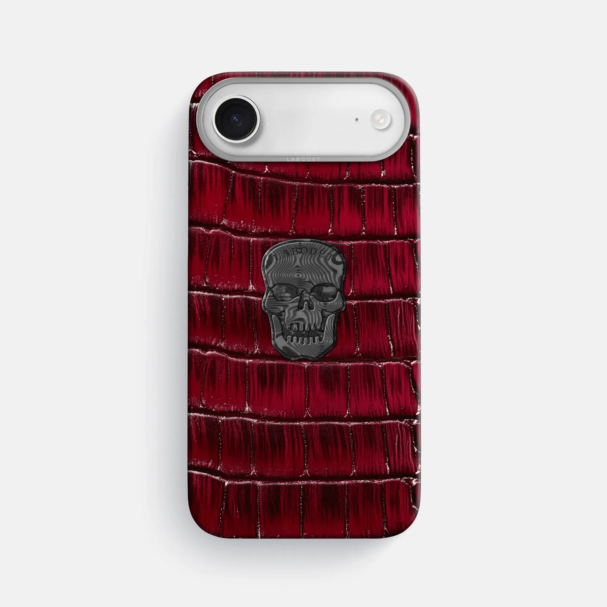 Classic Case With Carbon Skull For iPhone 17 Air In Patina Alligator Elegant Texture Layer Dust proof