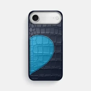 Classic Case With Half Heart - Right For iPhone 17 Air In Alligator Strong protection