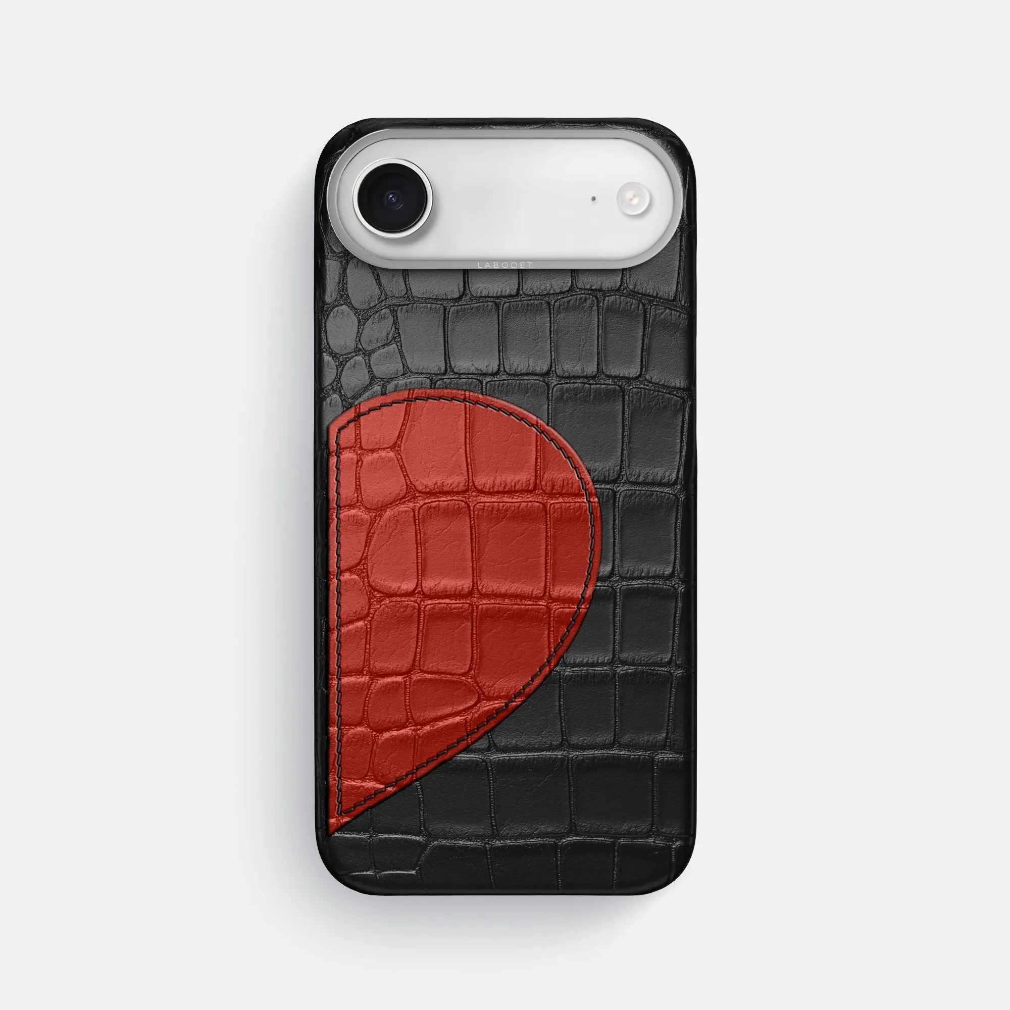 Classic Case With Half Heart - Right For iPhone 17 Air In Alligator Tactile Buttons
