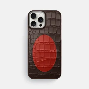Classic Case With Oval For iPhone 16 Pro Max In Alligator Rugged Finish Smooth Protection