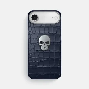 Classic Case With Titanium Skull For iPhone 17 Air In Alligator Durable Build Texture