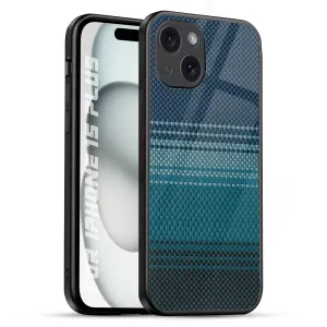 Portable Accessory Enhanced Durability Modern Rug Glass Case for iPhone 15 Plus