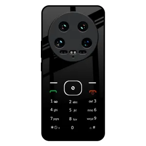 Classic Keypad Pattern Glass Case for Mi 14 Ultra 5G Vivid Detail Texture Impact Cushion