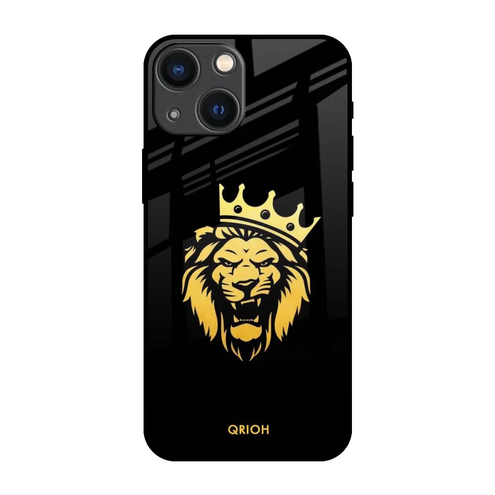 Vibrant pattern Unique Pattern Lion The King Glass Case for iPhone 14 Plus