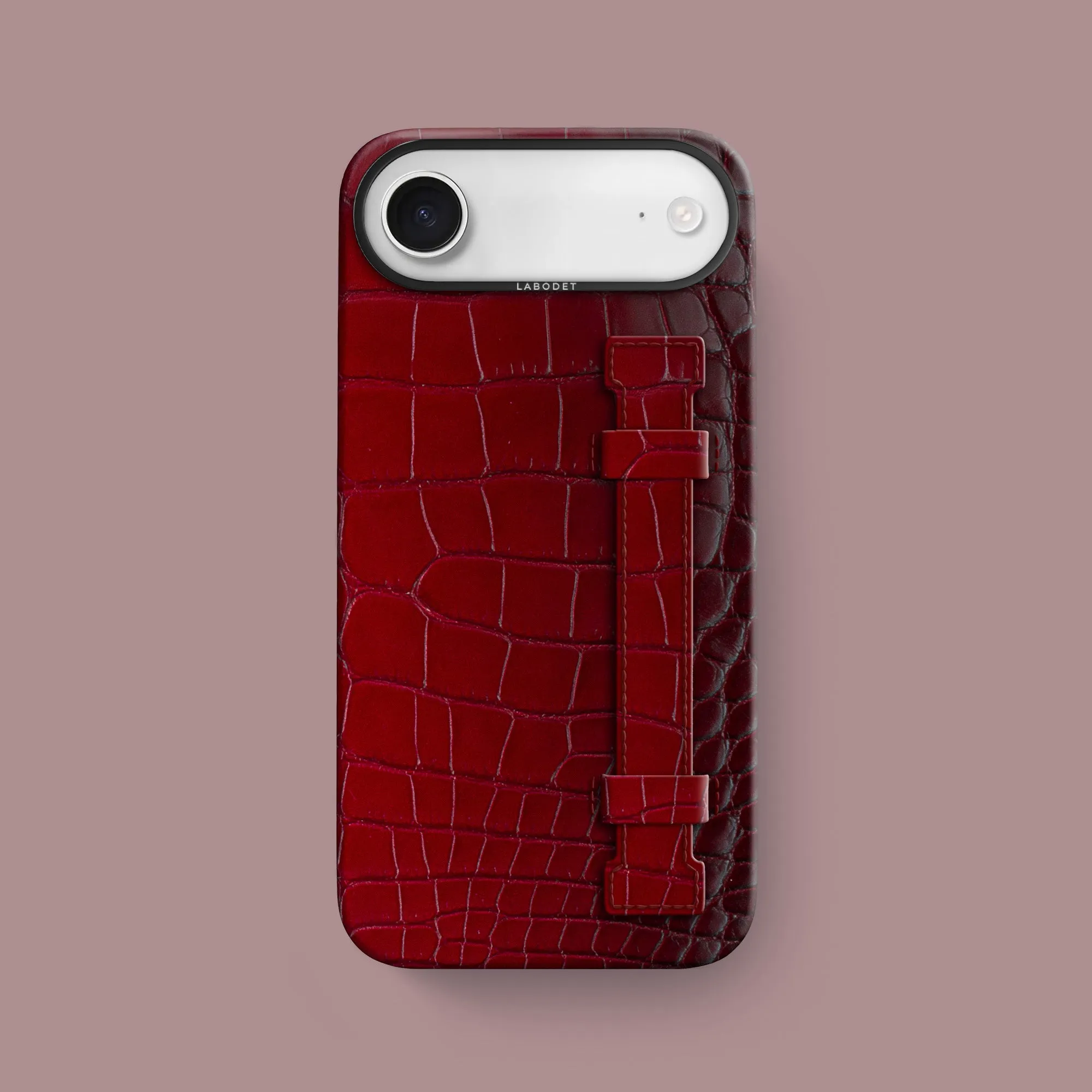 Clear Edge Lightweight texture Handle Case 1/1 Velvet For iPhone 17 Air In Himalayan Crocodile