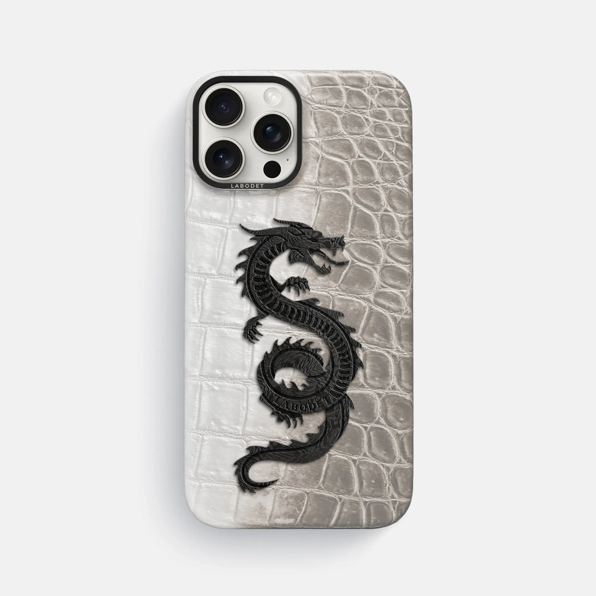 Classic Case With Carbon Dragon For iPhone 16 Pro Max In Himalayan Crocodile Ultra Thin Premium Look