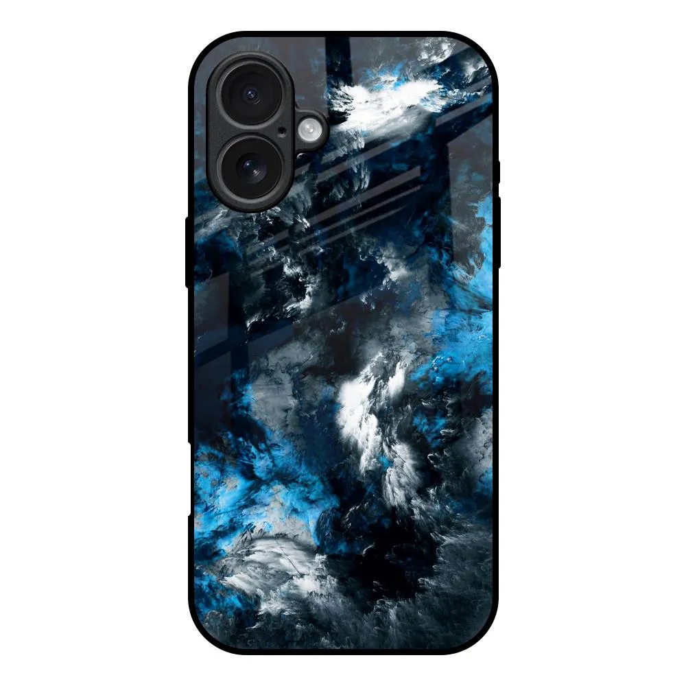 Cloudy Dust Glass Case for iPhone 17 Gloss Surface Layer