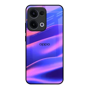 Premium Look Vivid Gradient Colorful Dunes Glass Case for Oppo Reno13 5G