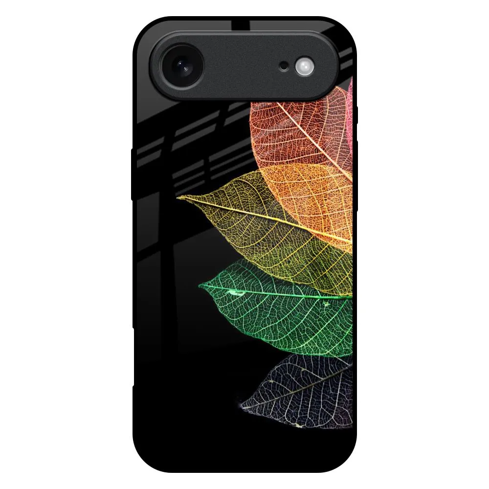 Outdoor Use Gift Choice Colorful Leaves Glass Case for iPhone 17 Air
