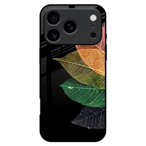 Colorful Leaves Glass Case for iPhone 17 Pro Max Protective Build