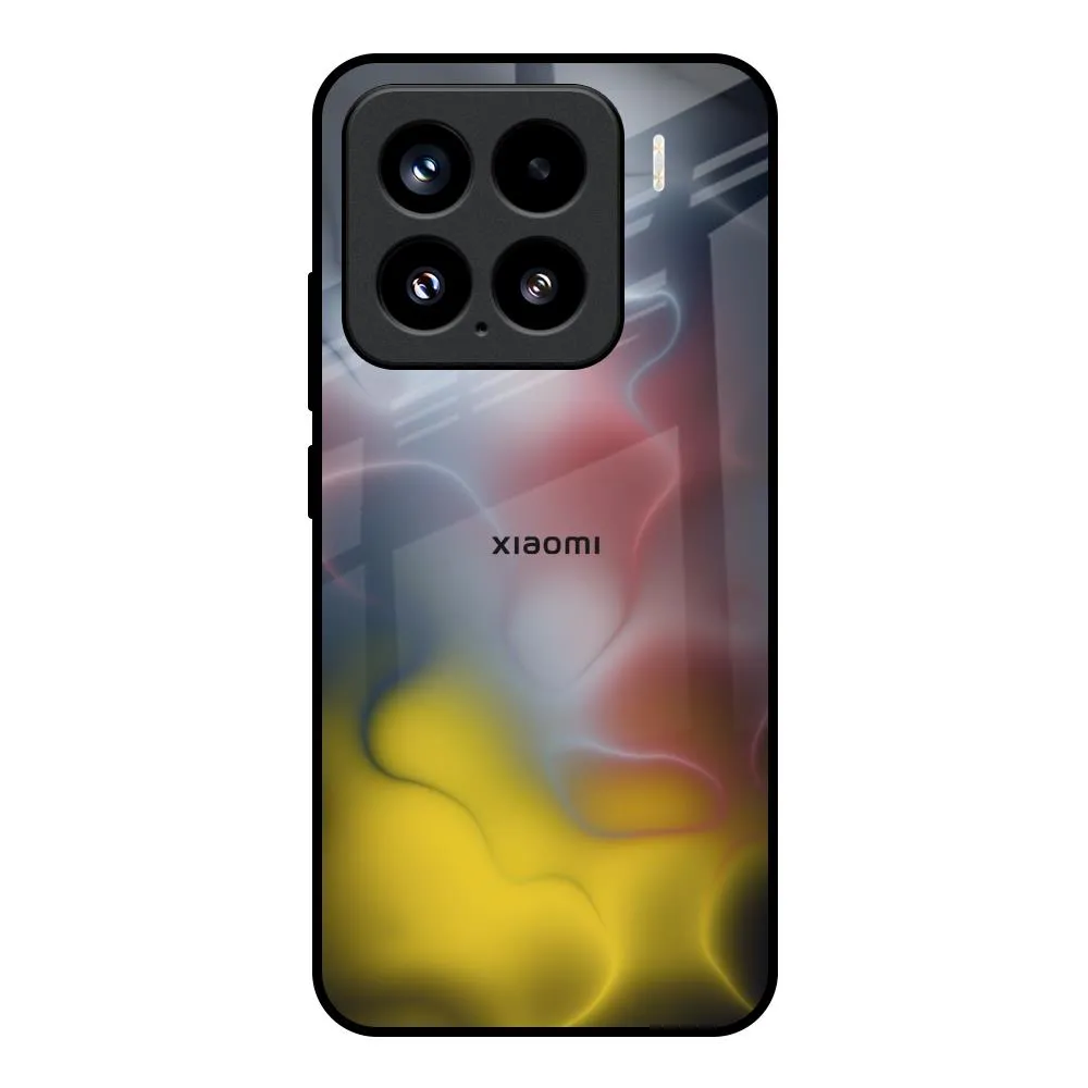 Vivid Design Texture Colorful Smoke Glass Case for Mi 15 5G