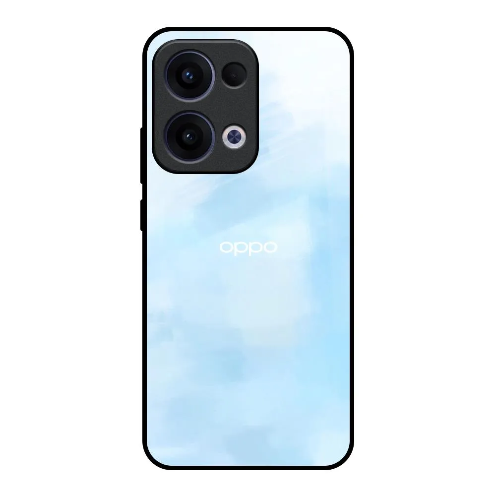 Hybrid Edge Finish Bright Sky Glass Case for Oppo Reno13 5G