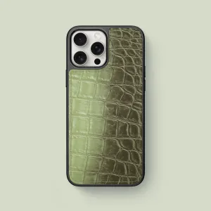 Soft Detail Office use Sport Case Celadon Green For iPhone 16 Pro Max In Himalayan Crocodile