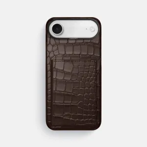 Bi-Fold Case For iPhone 17 Air In Alligator Comfort Pattern Texture