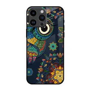 Owl Art Glass Case for iPhone 14 Pro Max Protective barrier Vivid Surface Detail