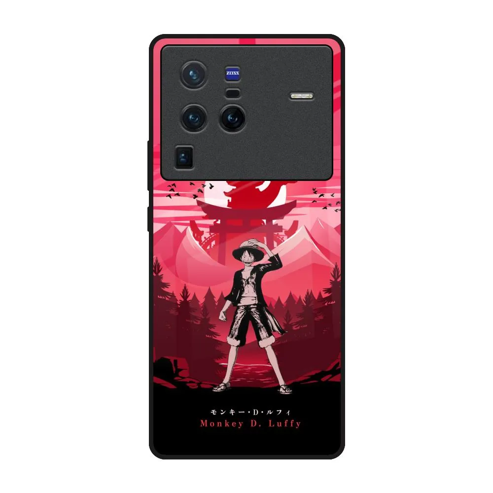 Minimal Build Texture Lost In Forest Glass Case for Vivo X80 Pro 5G