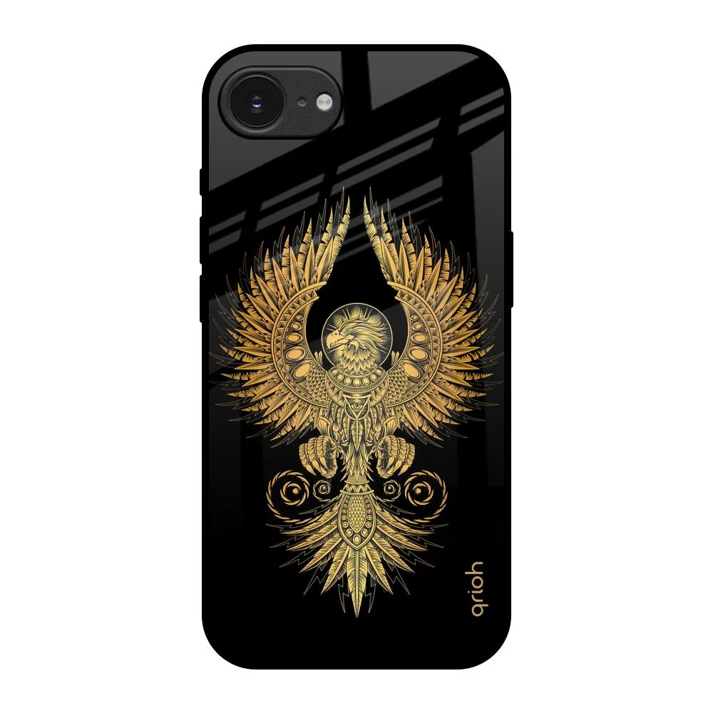 Mythical Phoenix Art Glass Case for Apple iPhone 16e Minimal Aesthetic Touch Smooth Texture