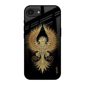 Mythical Phoenix Art Glass Case for Apple iPhone 16e Minimal Aesthetic Touch Smooth Texture
