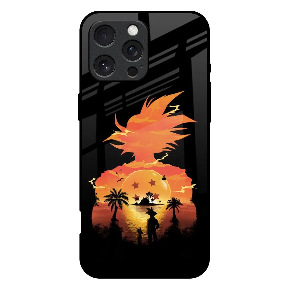 Japanese Paradise Glass Case for iPhone 16 Pro Max Luxury Edge Texture Premium Craft