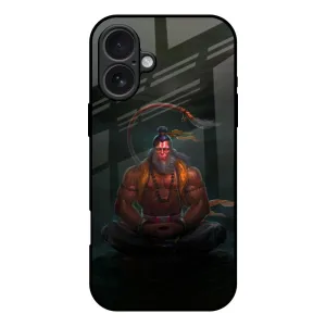 Rugged Grip Lord Hanuman Animated Glass Case for iPhone 17