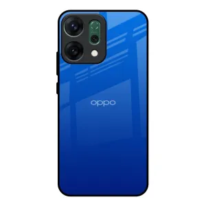 Luxury Grip Matte Texture Surface Egyptian Blue Glass Case for Oppo Reno14 Pro 5G