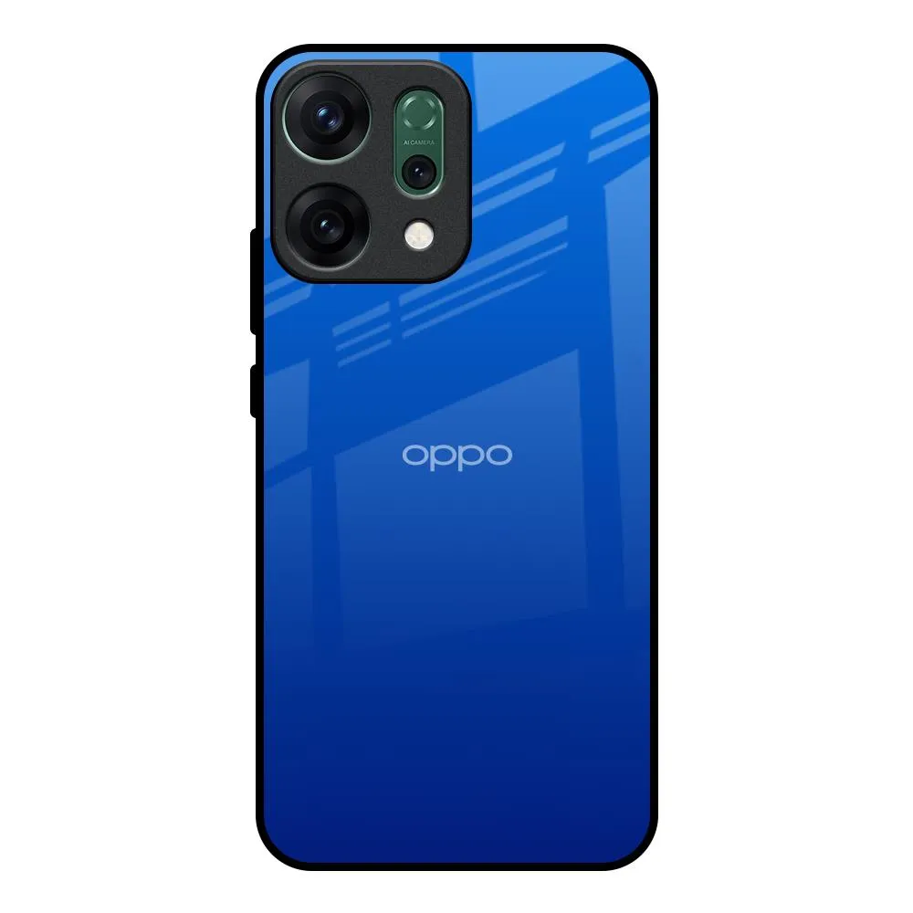 Luxury Grip Matte Texture Surface Egyptian Blue Glass Case for Oppo Reno14 Pro 5G