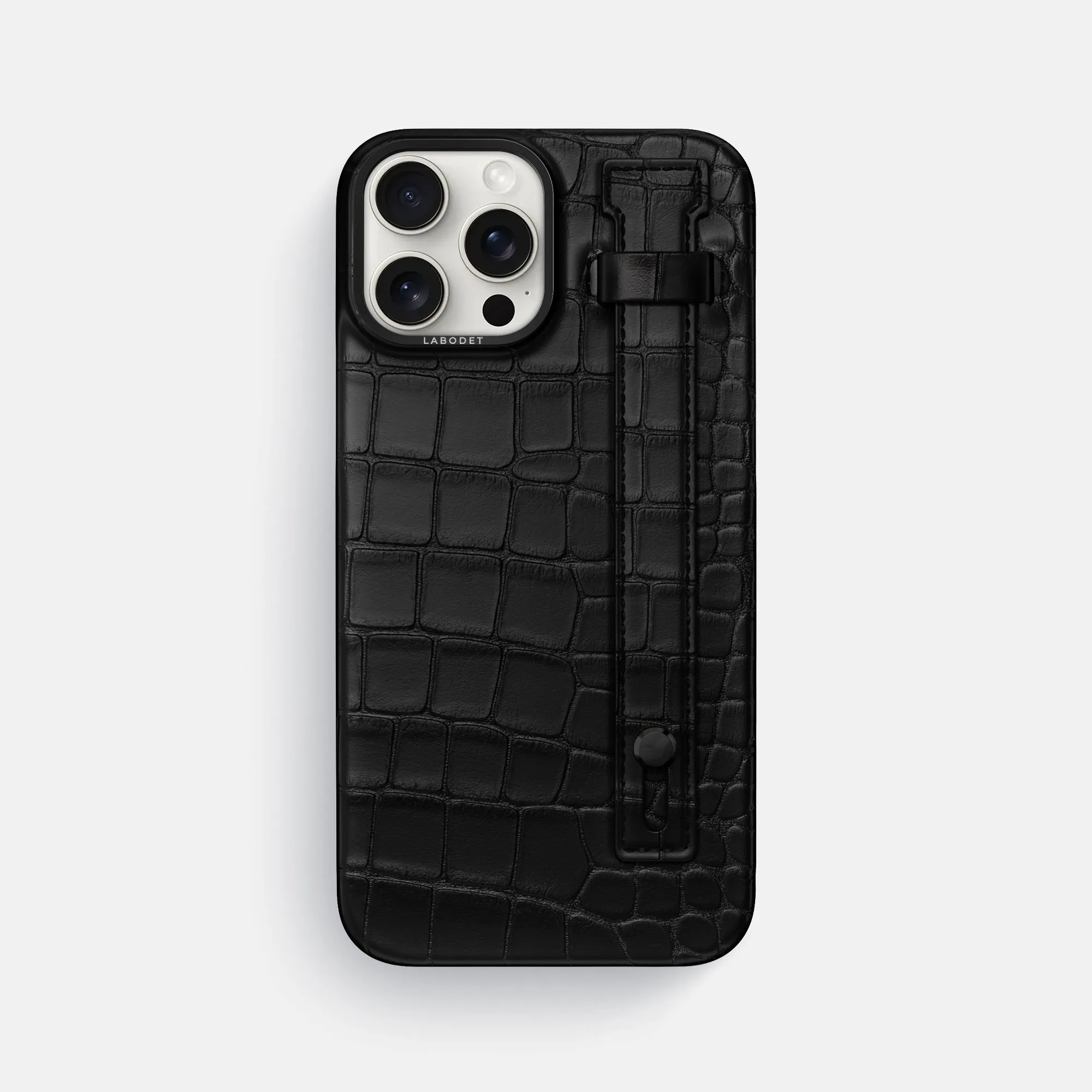 Hand Strap Case For iPhone 16 Pro Max In Alligator Rugged Look