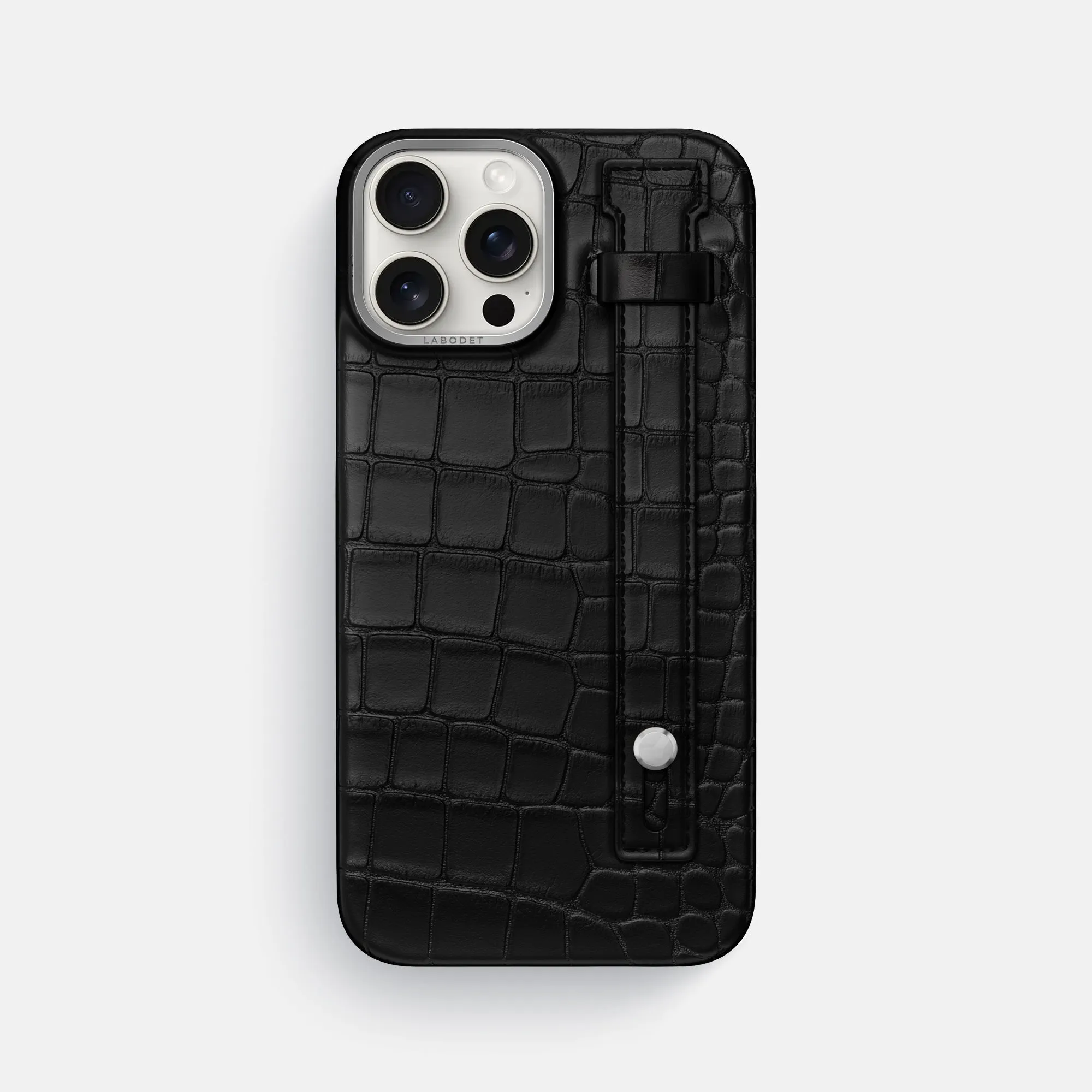 Hand Strap Case For iPhone 16 Pro Max In Alligator Soft Touch Protective Layering