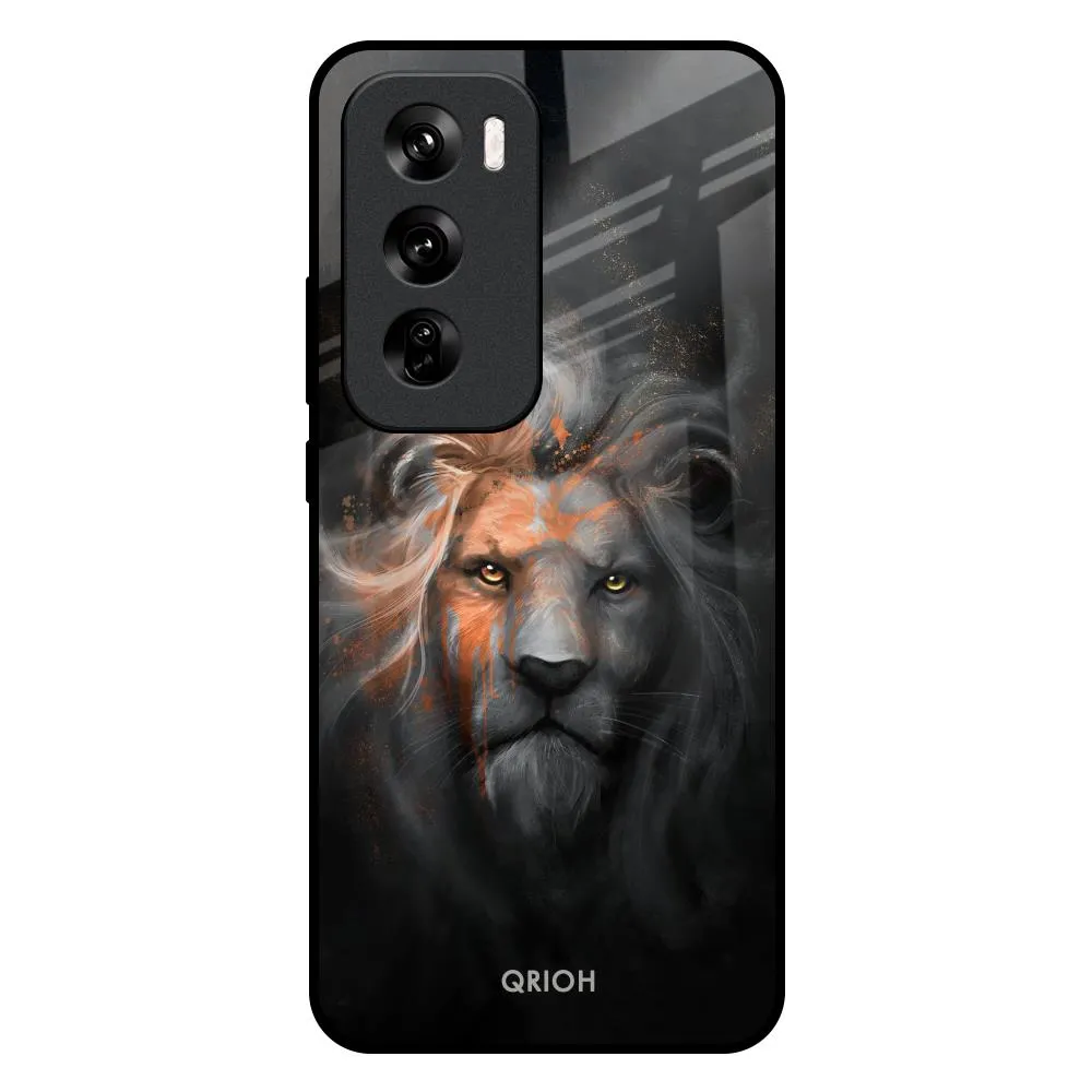 Devil Lion Glass Case for Oppo Reno 12 Pro 5G Light Touch Durable Build Quality