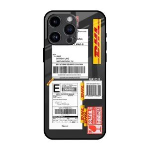Raised Edges Cool Barcode Label Glass Case For iPhone 14 Pro Max