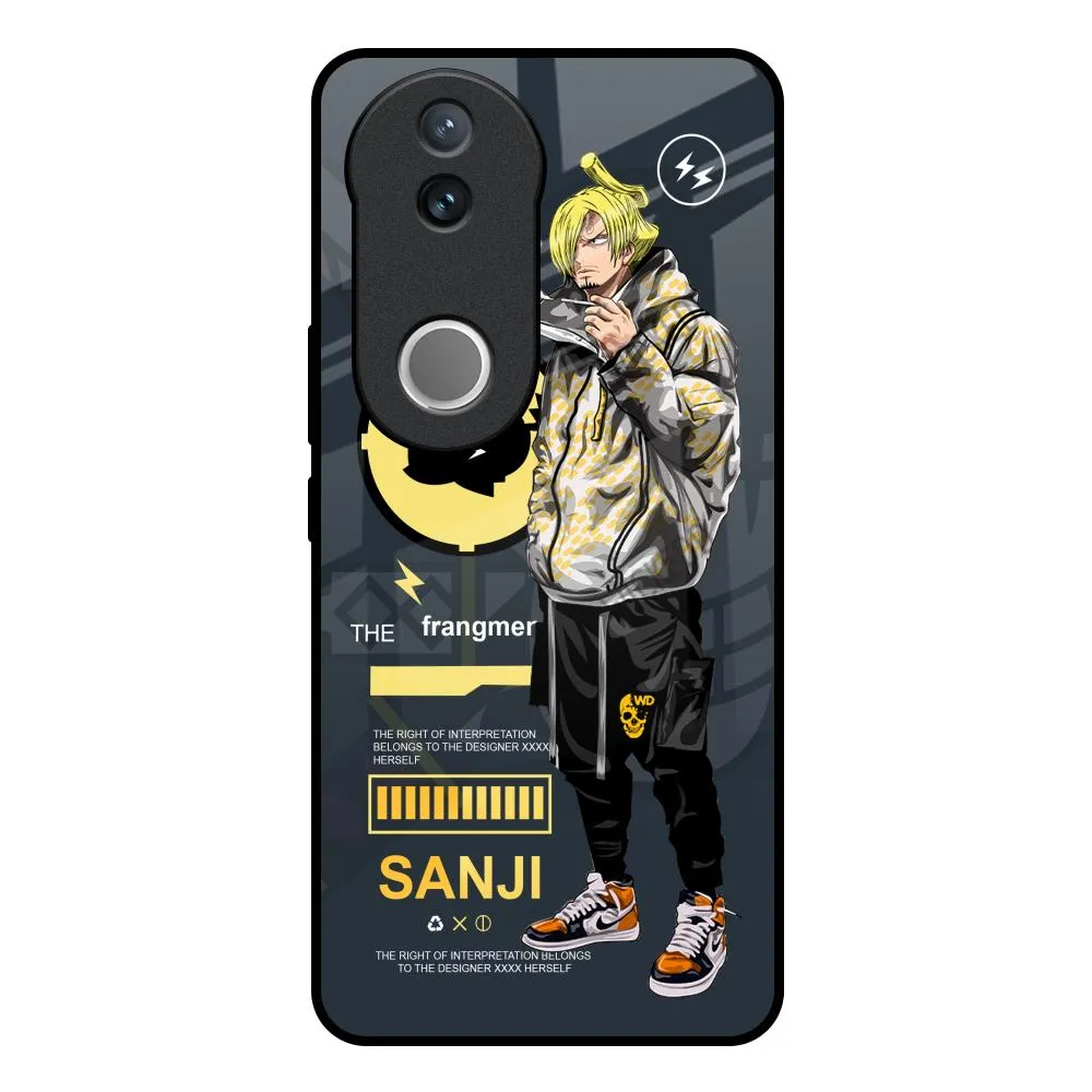 Cool Sanji Glass Case for IQOO Z10R 5G Smooth Grip Layer Portable Shield