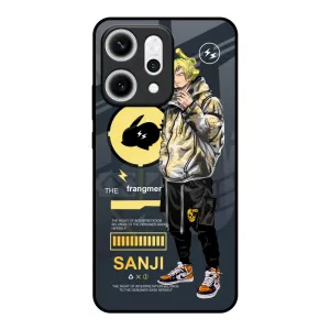 Cool Sanji Glass Case for Oppo Reno14 5G Tactile Feel