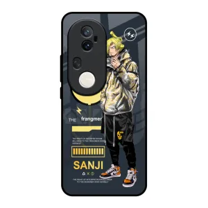 Cool Sanji Glass Case for Vivo T4 Ultra 5G Protective Gear Carbon Fiber