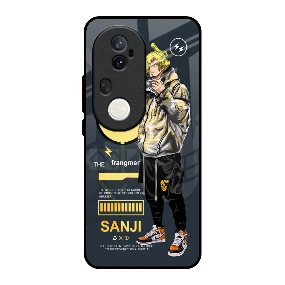 Cool Sanji Glass Case for Vivo T4 Ultra 5G Protective Gear Carbon Fiber