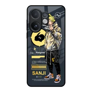 Cool Sanji Glass Case for Vivo V60 5G Elegant Touch