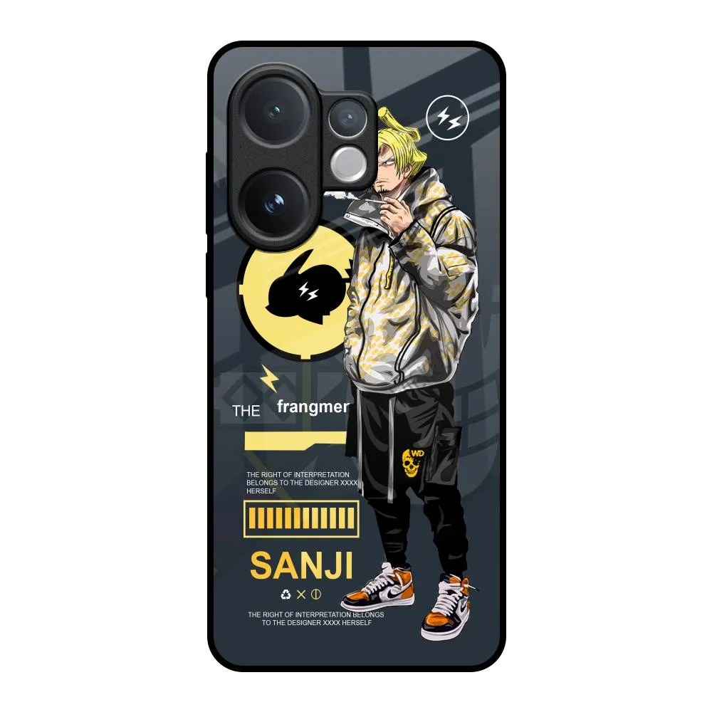 Cool Sanji Glass Case for Vivo V60 5G Elegant Touch