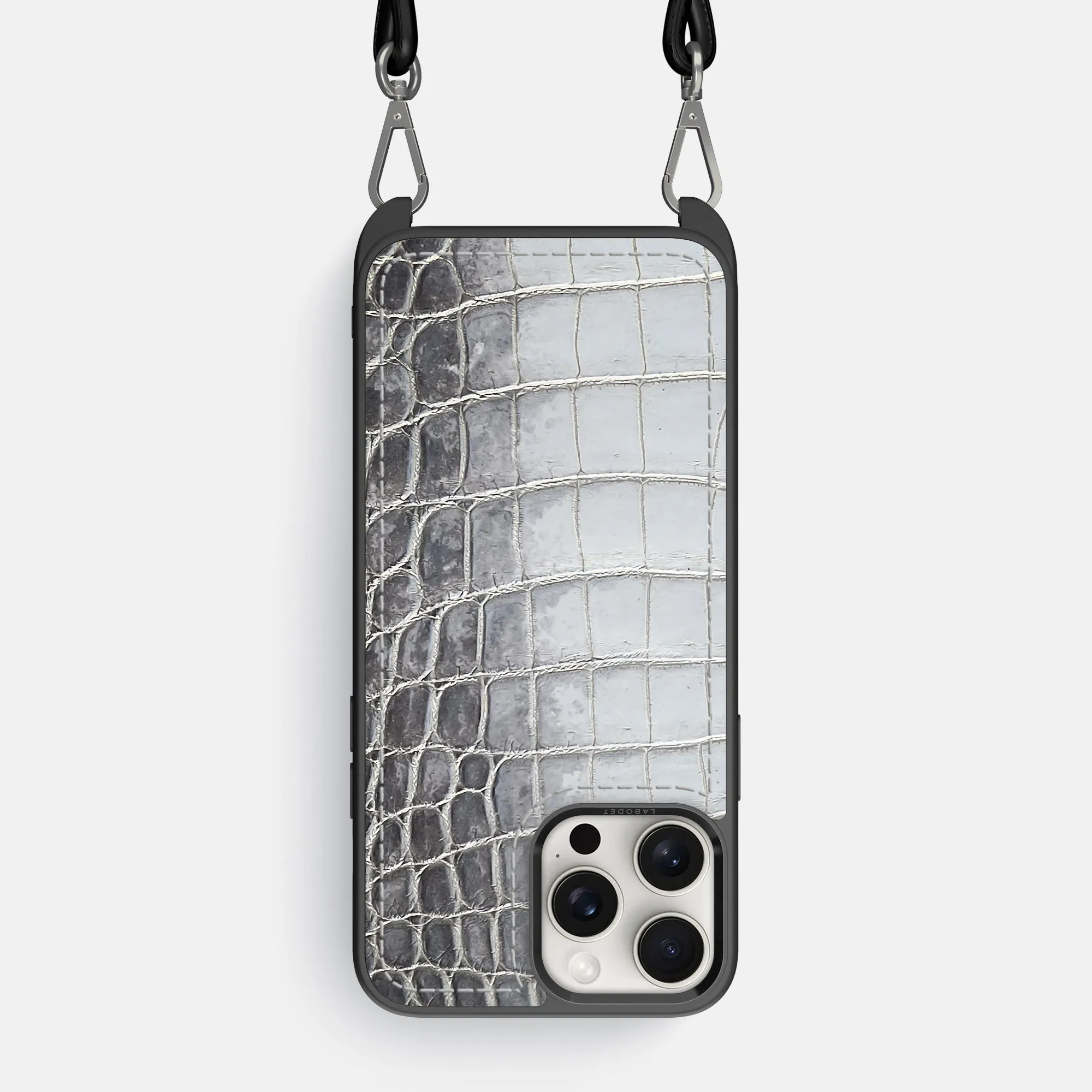 Edge Shield Crossbody Sport Case For iPhone 16 Pro Max In Himalayan Crocodile