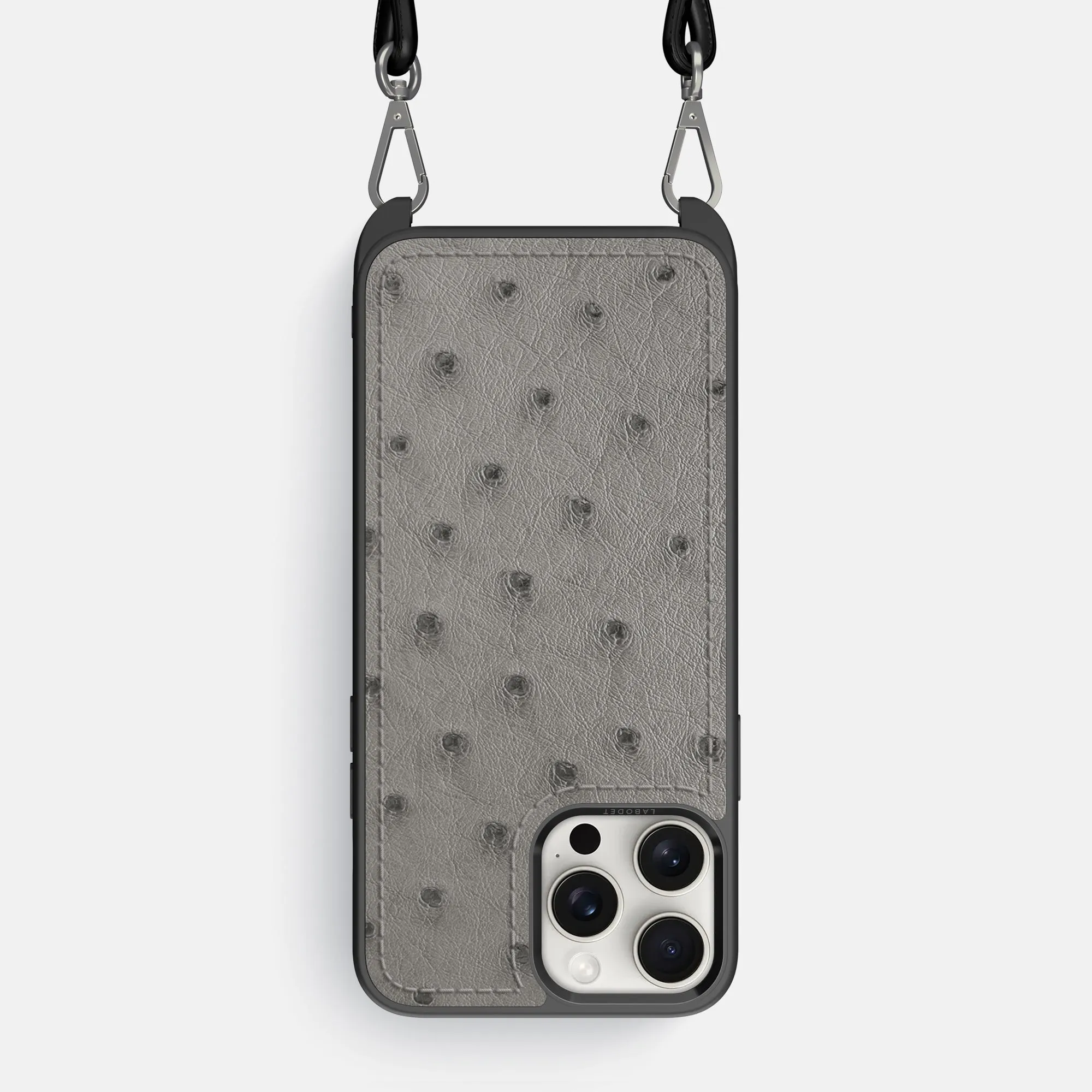 Crossbody Sport Case For iPhone 16 Pro Max In Ostrich Travel Ready Durable Build