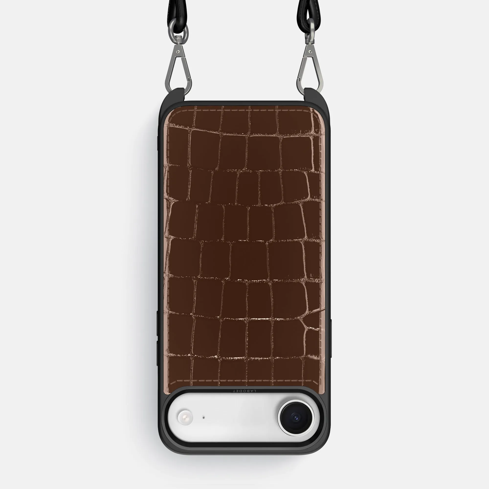 Crossbody Sport Case For iPhone 17 Air In Shiny Alligator Sleek Guard