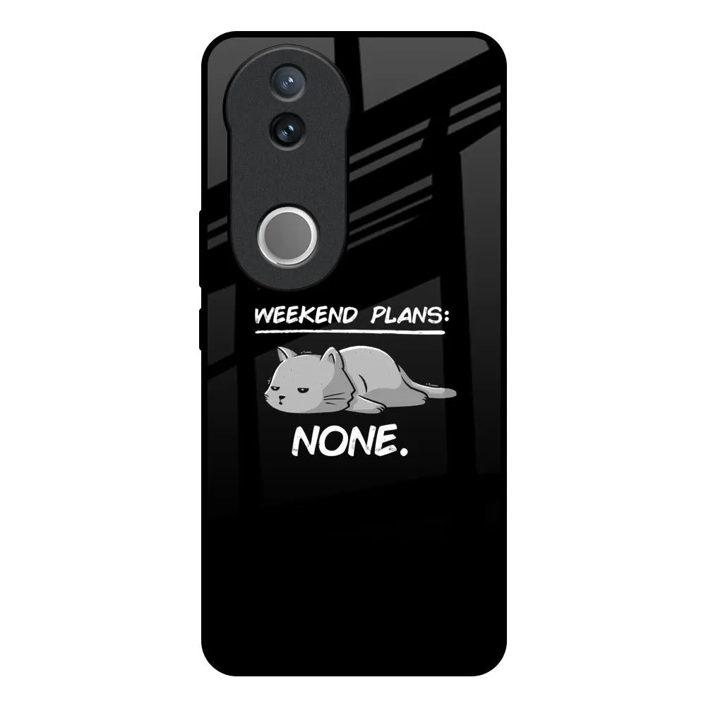 Weekend Plans Glass Case for IQOO Z10R 5G Anti Shock Marble finish