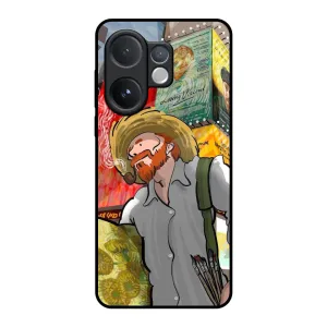 Loving Vincent Glass Case for Vivo V60 5G Scratch Proof