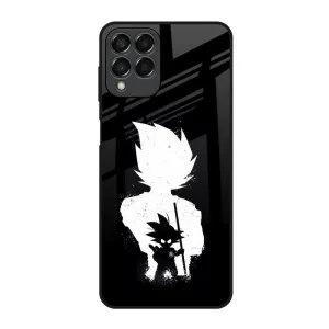 Flexible Touch Monochrome Goku Glass Case for Samsung Galaxy M53 5G