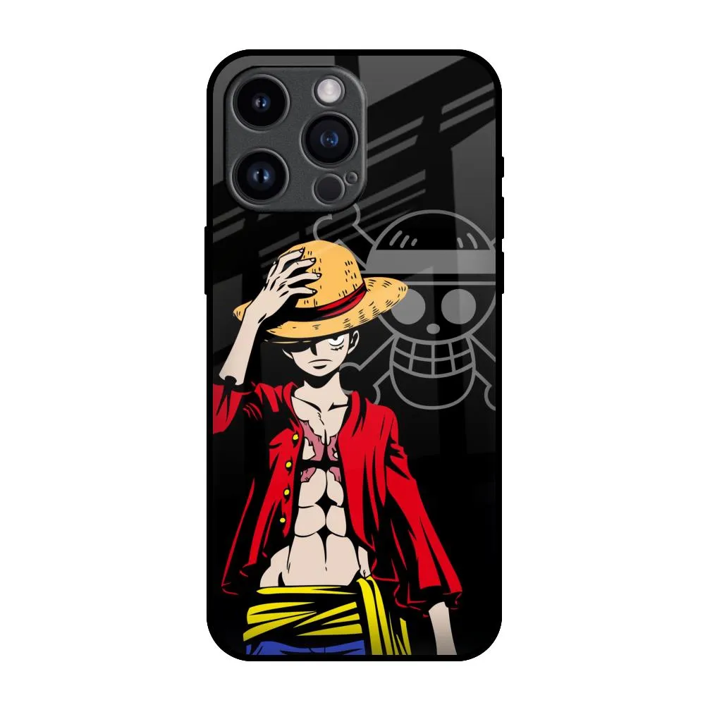 Hat Crew Glass Case for iPhone 14 Pro Max Textured Surface Sleek Profile